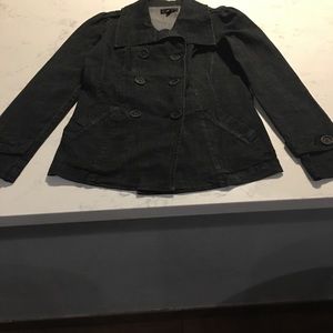 Very nice Obey black denim double breasted jacket